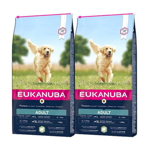 Eukanuba Adult Large met lam en rijst hondenvoer 2 x 12 kg