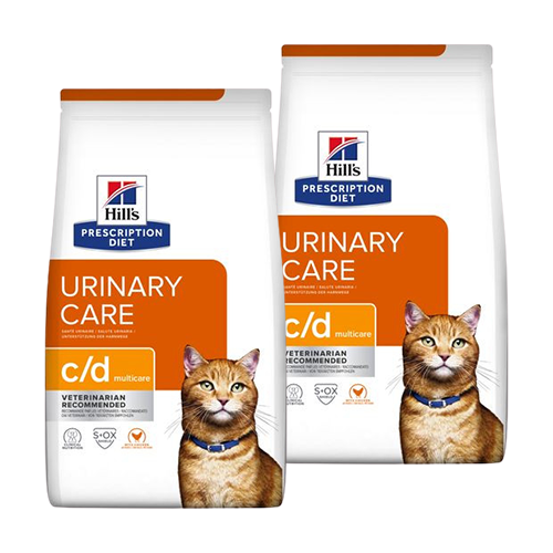 Hill&apos;s Prescription Diet C/D Multicare Urinary Care kattenvoer met kip 2 x 12 kg