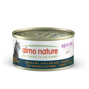 Almo Nature HFC Mousse makreel met kip natvoer kat (70 g) 48 x 70 g