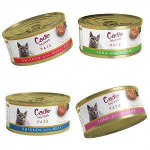 Cadilo Daily Delights - paté smakenmix - natvoer kat (12 x 70 g) 2 verpakkingen (24 x 70g)