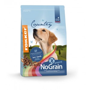 Fokker Country No Grain met lam hondenvoer 2 x 2,5 kg