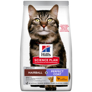 Hill's Adult Hairball & Perfect Coat kattenvoer 2 x 7 kg