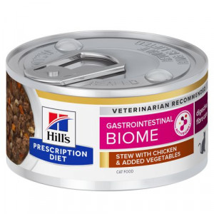 Hill's Prescription Diet Gastrointestinal Biome stoofpotje voor kat met kip & groenten blik 2 trays (48 x 82 g)