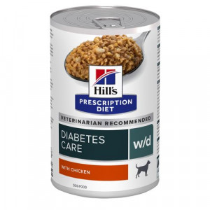 Hill's Prescription Diet W/D Diabetes Care nat hondenvoer met kip blik 2 trays (24 x 370 g)