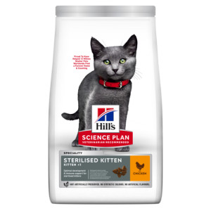 Hill's Kitten Sterilised kattenvoer met kip 10 kg