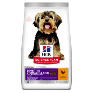Hill's Adult Sensitive Stomach & Skin Small & Mini met kip hondenvoer 6 kg