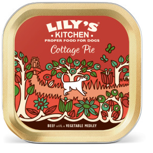 Lily&apos;s Kitchen Cottage Pie rund paté natvoer hond 1 tray (10 x 150 g)