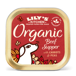 Lily&apos;s Kitchen Organic Supper rund paté natvoer hond 11 x 150 g