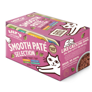 Lily&apos;s Kitchen Paté kip, lam, kalkoen met eend, kip met wild natvoer kat 32 x 85 g