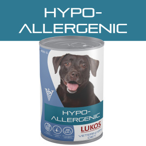 Lukos Veterinary Diet Hypoallergenic natvoer hond 6 x 400 g