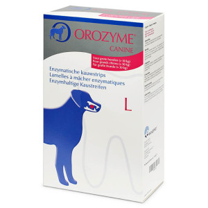 Orozyme enzymatische kauwstrips L voor de hond 141 g