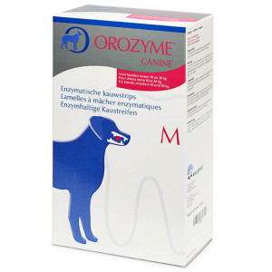 Orozyme enzymatische kauwstrips M voor de hond 141 g