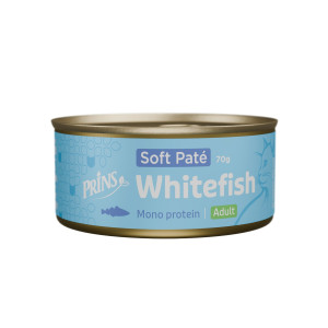 Prins Soft Paté Adult witvis natvoer kat 48 x 70 g