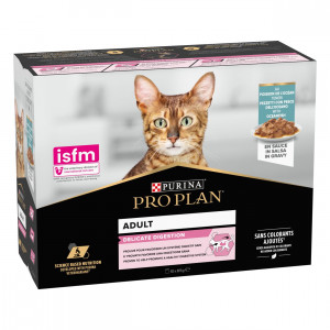 Pro Plan Delicate Nutrisavour met zeevis natvoer kat 10x85g 40 x 85 g