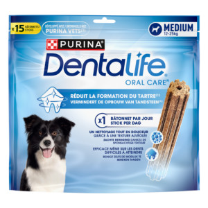 Purina DentaLife Daily Oral Care Medium hondensnack (maxipack) 1 x 15 sticks