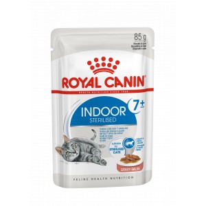Royal Canin Indoor 7+ Sterilised natvoer kat (in saus) 2 dozen (24 x 85 g)