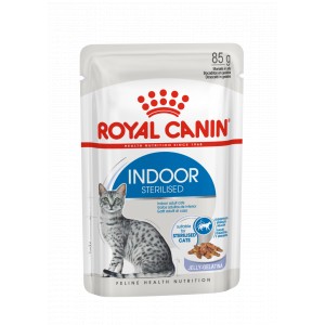 Royal Canin Indoor Sterilised natvoer kat (in gelei) 4 dozen (48 x 85 g)