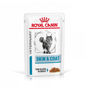 Royal Canin Veterinary Skin & Coat natvoer kat (in saus) 1 doos (12 x 85 g)