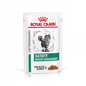 Royal Canin Veterinary Satiety Weight Management natvoer kat (in saus) 1 doos (12 x 85 g)