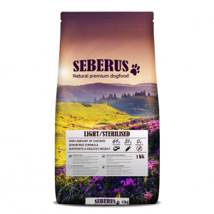 Seberus Light/Sterilised - natuurlijk graanvrij hondenvoer 1 kg + 1 kg Gratis