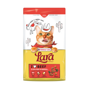 Versele-Laga Lara Adult met rundsmaak kattenvoer 4 x 2 kg