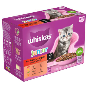 Whiskas Junior Classic Selectie in saus multipack (12 x 85 g) 2 verpakkingen (24 x 85 g)