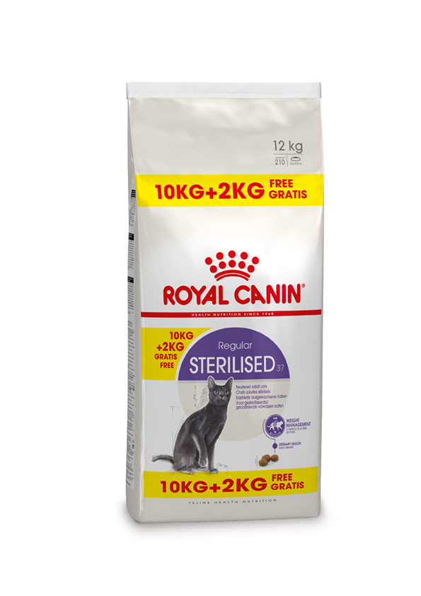 Royal Canin Regular Sterilised 37 kattenvoer 10 + 2 kg