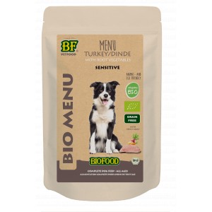 BF Petfood Biofood Organic Bio Menu Sensitive kalkoen natvoer hond (150 g) 15 x 150 g