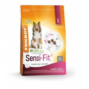 Fokker Sensi-Fit lam en rijst hondenvoer 2,5 kg