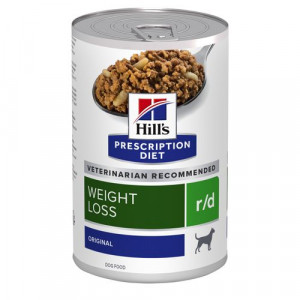 Hill's Prescription Diet R/D Weight Loss nat hondenvoer blik 4 trays (48 x 350 g)
