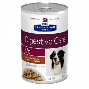 Hill's Prescription Diet I/D Digestive Care stoofpotje voor hond met kip en toegevoegde groenten blik 2 trays (24 x 354 g)