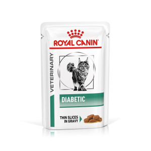 Royal Canin Veterinary Diabetic natvoer kat (in saus) 1 doos (12 x 85 g)