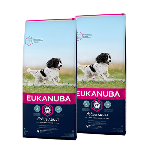 Eukanuba Adult Medium kip hondenvoer 2 x 15 kg