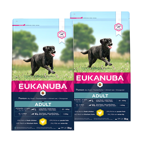 Eukanuba Adult Large kip hondenvoer 2 x 15 kg