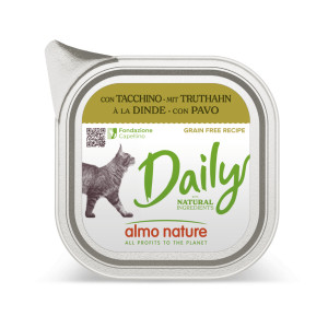 Almo Nature Daily met kalkoen natvoer kat (100 g) 32 x 100 g