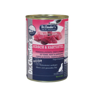 Dr. Clauder's hert met aardappel natvoer hond 6 x 800 g