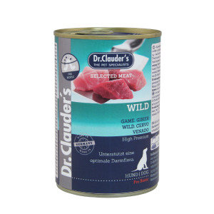 Dr. Clauder's wild natvoer hond 6 x 800 g