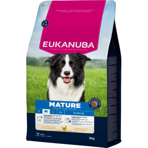 Eukanuba Mature Medium kip hondenvoer 15 kg