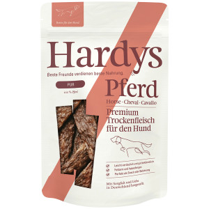 Hardys Pure dry meat strips paard hondensnack 4 x 100 g