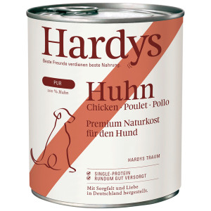 Hardys Pure kip natvoer hond 4 trays (24 x 800 g)