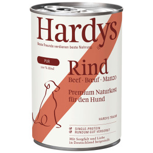 Hardys Pure rund natvoer hond 4 trays (24 x 400 g)