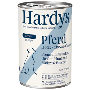 Hardys Sensitiv paard met wortel en venkel natvoer hond 24 x 400 g