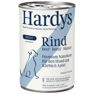 Hardys Sensitiv rund met pompoen en appel natvoer hond 24 x 400 g