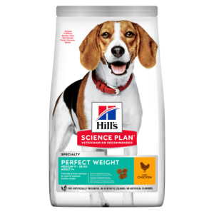 Hill's Adult Perfect Weight Medium met kip hondenvoer 2 kg