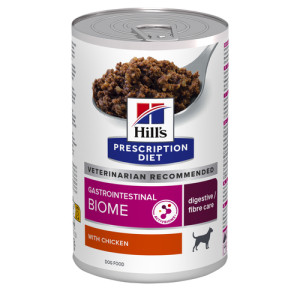 Hill's Prescription Diet Gastrointestinal Biome Digestive Care nat hondenvoer met kip blik 2 trays (24 x 200 g)