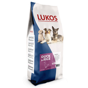 Lukos Adult met eend - premium hondenvoer 2 x 12 kg