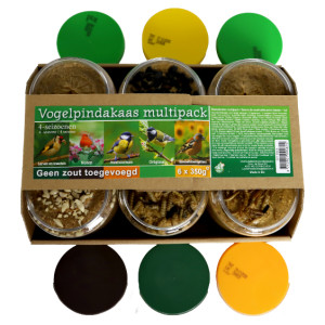 Pindakaas voor tuinvogels (multipack) 6 x 350 g