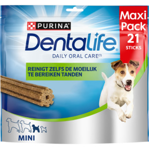 Purina DentaLife Daily Oral Care Mini hondensnacks (maxipack) 1 x 21 sticks