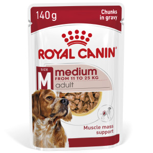 Royal Canin Medium Adult natvoer hond (in saus) 2 dozen (20 x 140 g)