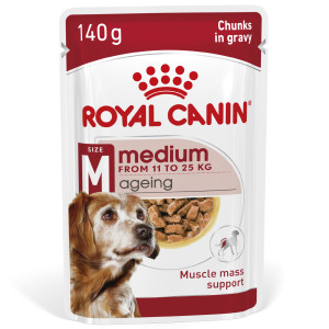 Royal Canin Medium Ageing natvoer hond (in saus) 2 dozen (20 x 140 g)